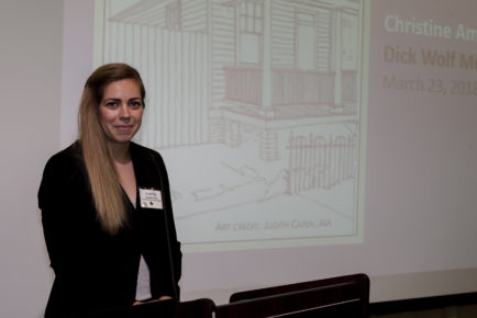 Christine Ames, 2018 winner of the Dick Wolf Prize